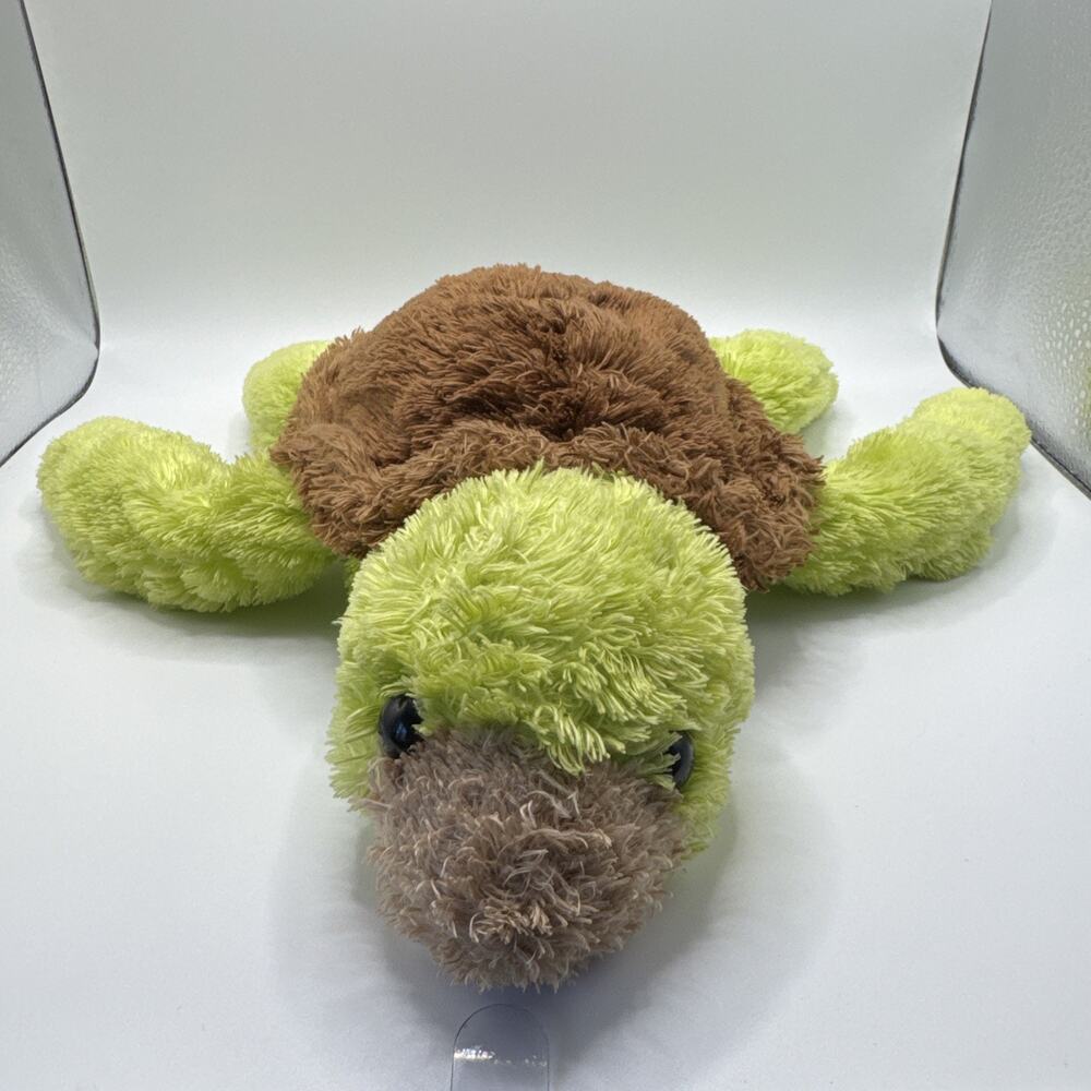 K & M International Brown Tan Sea Turtle Soft Plush Stuffed Animal 16" 2003